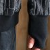 画像9: 「尾州」マルチカラー ストライプ 幾何柄コットンキルト ミリタリースリーブ フィンガーホール付き クルーネック【MADE IN JAPAN】『日本製』 / Upscape Audience (9)