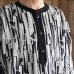 画像7: 「尾州」マルチカラー ストライプ 幾何柄コットンキルト フィンガーホール付き 布帛ヘンリーネック【MADE IN JAPAN】『日本製』 / Upscape Audience (7)
