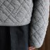 画像7: 「尾州」ダイヤ柄コットンキルト ミリタリースリーブ フィンガーホール付き ボトルネック【MADE IN JAPAN】『日本製』 / Upscape Audience (7)