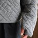 画像8: 「尾州」ダイヤ柄コットンキルト ミリタリースリーブ フィンガーホール付き ボトルネック【MADE IN JAPAN】『日本製』 / Upscape Audience (8)
