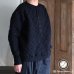 画像1: 「尾州」ダイヤ柄コットンキルト ミリタリースリーブ フィンガーホール付き 布帛ヘンリーネック【MADE IN JAPAN】『日本製』 / Upscape Audience (1)