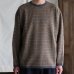 画像3: 「尾州」JAZZネップ マルチカラー ジャガード クルーネック ニットソー 【MADE IN JAPAN】『日本製』/ Upscape Audience (3)