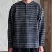画像3: 「尾州」JAZZネップ マルチカラー ジャガード ヘンリーネック ニットソー 【MADE IN JAPAN】『日本製』/ Upscape Audience (3)