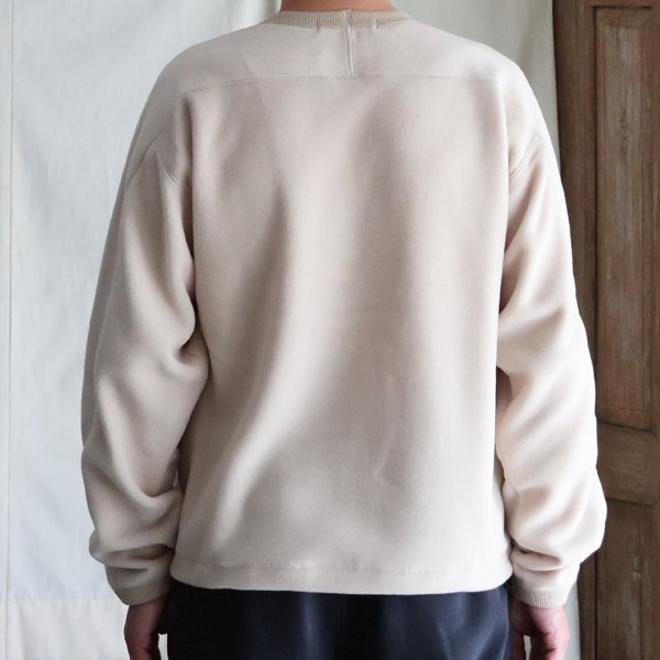 画像14: アンチピリング フリース ミリタリースリーブ フィンガーホール付き クルーネック プルオーバー【MADE IN JAPAN】『日本製』/ Upscape Audience