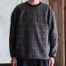 画像3: ECOLANA(エコラーナ) ウール スライバーチェック クルーネック プルオーバー【MADE IN JAPAN】『日本製』【送料無料】/ Upscape Audience (3)