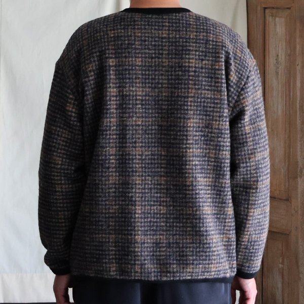 画像5: ECOLANA(エコラーナ) ウール スライバーチェック クルーネック プルオーバー【MADE IN JAPAN】『日本製』【送料無料】/ Upscape Audience