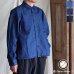 画像1: 「備中備後」KAIHARA DENIM®︎（10オンス） ボクシー クロップド 長袖シャツ【MADE IN JAPAN】『日本製』/ Upscape Audience (1)
