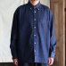 画像9: 「備中備後」 KAIHARA DENIM®(8オンス) カイハラデニム ボタンダウン ボクシーAライン 長袖シャツ【MADE IN JAPAN】『日本製』【送料無料】/ Upscape Audience (9)