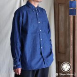 「備中備後」 KAIHARA DENIM®(8オンス) カイハラデニム ボタンダウン ボクシーAライン 長袖シャツ【MADE IN JAPAN】『日本製』【送料無料】/ Upscape Audience