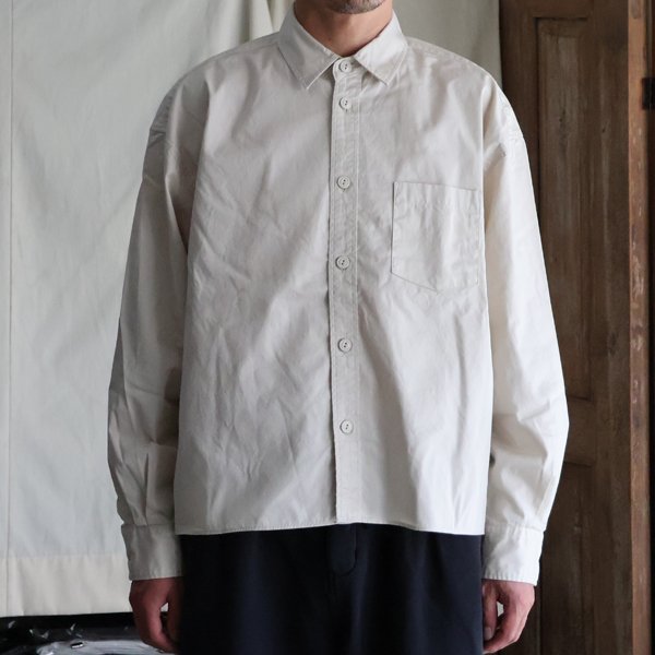 画像11: 「遠州」7オンス チノクロス ボクシー クロップド 長袖シャツ【MADE IN JAPAN】『日本製』/ Upscape Audience【ご予約商品・8月25日入荷予定】