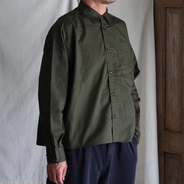 画像14: 「遠州」7オンス チノクロス ボクシー クロップド 長袖シャツ【MADE IN JAPAN】『日本製』/ Upscape Audience【ご予約商品・8月25日入荷予定】