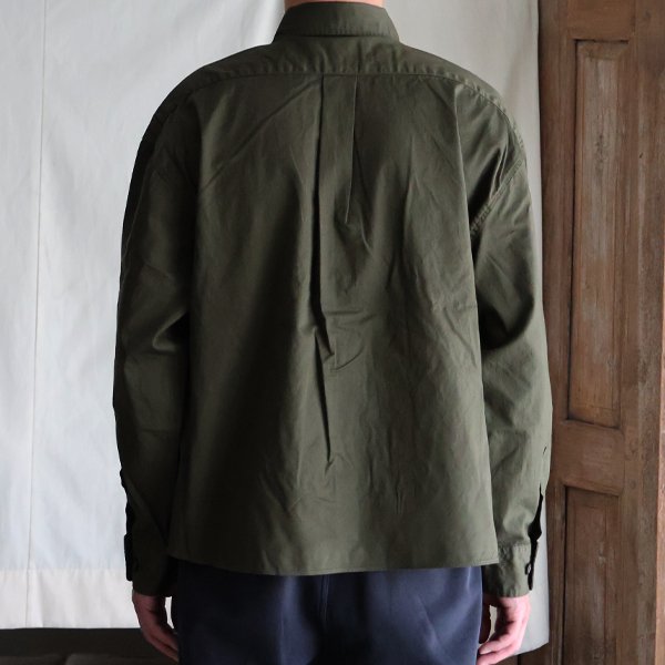 画像17: 「遠州」7オンス チノクロス ボクシー クロップド 長袖シャツ【MADE IN JAPAN】『日本製』/ Upscape Audience【ご予約商品・8月25日入荷予定】