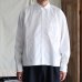 画像3: 「遠州」7オンス チノクロス ボクシー クロップド 長袖シャツ【MADE IN JAPAN】『日本製』/ Upscape Audience【ご予約商品・8月25日入荷予定】 (3)