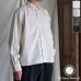 画像1: 「遠州」7オンス チノクロス ボクシー クロップド 長袖シャツ【MADE IN JAPAN】『日本製』/ Upscape Audience【ご予約商品・8月25日入荷予定】 (1)