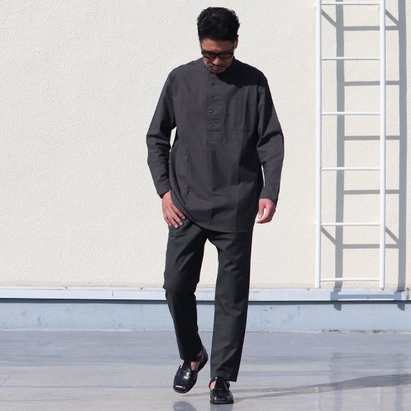 画像7: コットンシーチングクロス コックオーバーシャツ【MADE IN JAPAN】『日本製』/ Upscape Audience