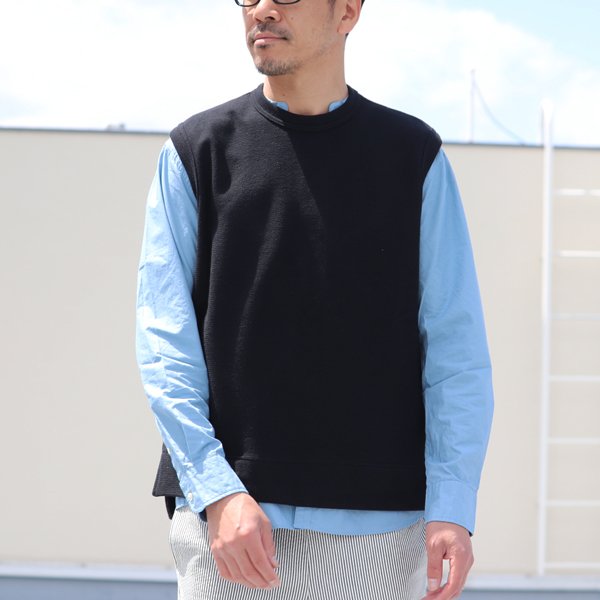 画像8: コットン サマーニット スリットポケット付 ニットベスト【MADE IN JAPAN】『日本製』 / Upscape Audience