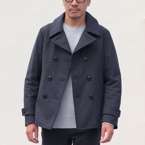 画像3: 610gウールメルトン サーモライト中綿Pコート 【送料無料】 / Audience