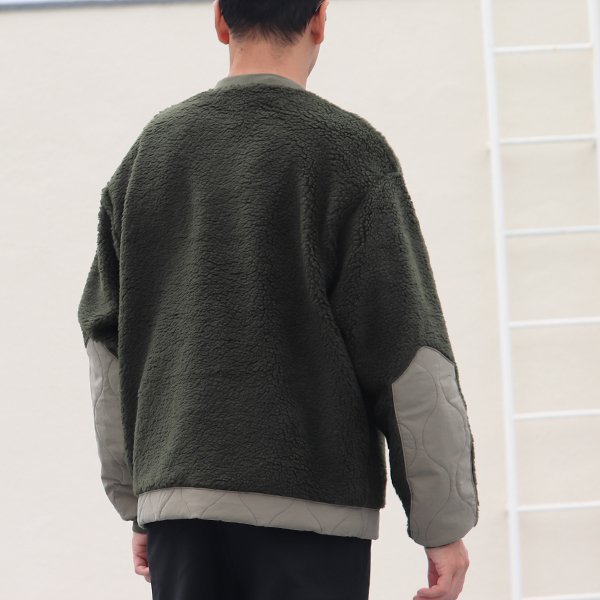 画像13: 【Lanificio Becagli(ベッカリー)】トスカーナボア クルーネックプルオーバージャケット【MADE IN JAPAN】『日本製』【送料無料】/ Upscape Audience