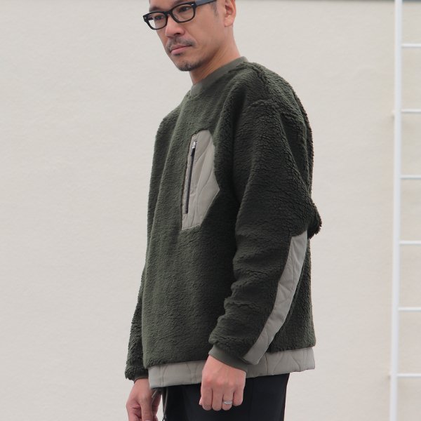 画像6: 【Lanificio Becagli(ベッカリー)】トスカーナボア クルーネックプルオーバージャケット【MADE IN JAPAN】『日本製』【送料無料】/ Upscape Audience