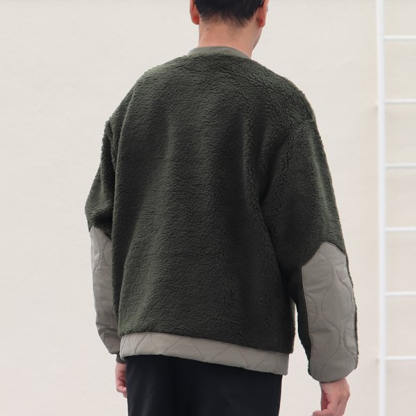 画像7: 【Lanificio Becagli(ベッカリー)】トスカーナボア クルーネックプルオーバージャケット【MADE IN JAPAN】『日本製』【送料無料】/ Upscape Audience