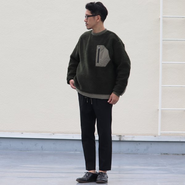 画像8: 【Lanificio Becagli(ベッカリー)】トスカーナボア クルーネックプルオーバージャケット【MADE IN JAPAN】『日本製』【送料無料】/ Upscape Audience