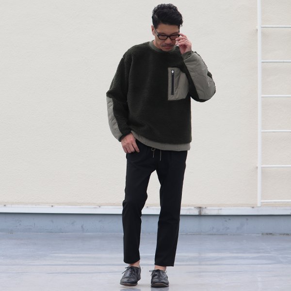 画像9: 【Lanificio Becagli(ベッカリー)】トスカーナボア クルーネックプルオーバージャケット【MADE IN JAPAN】『日本製』【送料無料】/ Upscape Audience