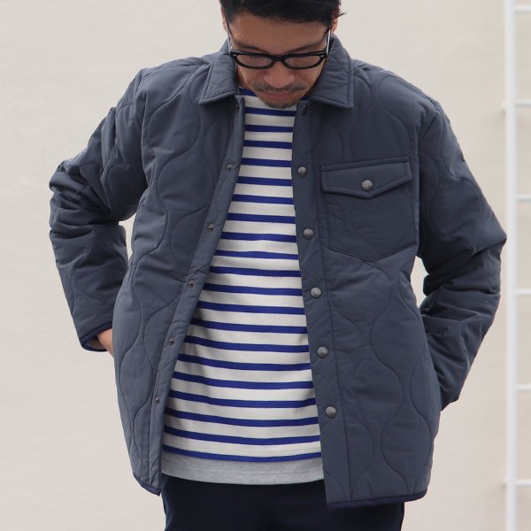 画像5: 【耐水撥水コットンタッチナイロン】Teflon(テフロン)ウェーブキルト CPOスナップジャケット【MADE IN JAPAN】『日本製』【送料無料】 / Upscape Audience