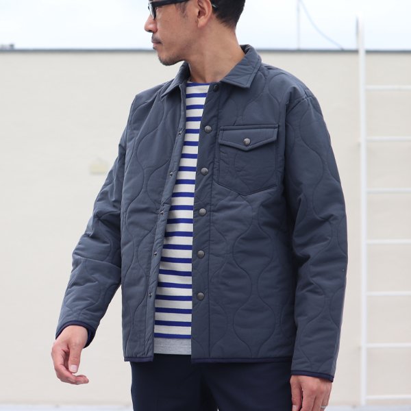 画像7: 【耐水撥水コットンタッチナイロン】Teflon(テフロン)ウェーブキルト CPOスナップジャケット【MADE IN JAPAN】『日本製』【送料無料】 / Upscape Audience