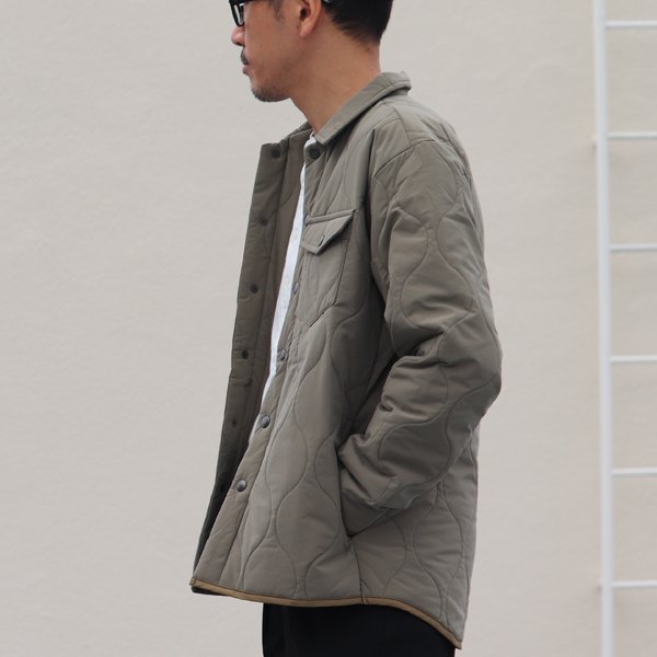 画像4: 【耐水撥水コットンタッチナイロン】Teflon(テフロン)ウェーブキルト CPOスナップジャケット【MADE IN JAPAN】『日本製』【送料無料】 / Upscape Audience