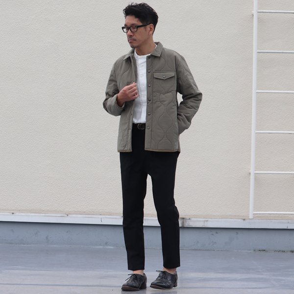 画像5: 【耐水撥水コットンタッチナイロン】Teflon(テフロン)ウェーブキルト CPOスナップジャケット【MADE IN JAPAN】『日本製』【送料無料】 / Upscape Audience