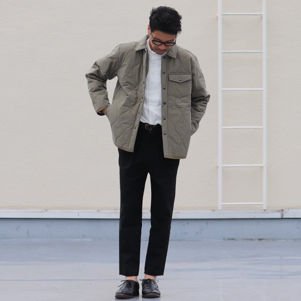 画像6: 【耐水撥水コットンタッチナイロン】Teflon(テフロン)ウェーブキルト CPOスナップジャケット【MADE IN JAPAN】『日本製』【送料無料】 / Upscape Audience