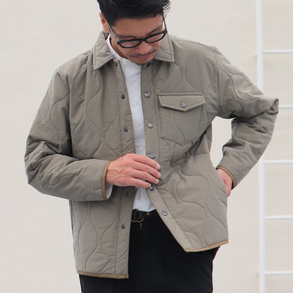 画像8: 【耐水撥水コットンタッチナイロン】Teflon(テフロン)ウェーブキルト CPOスナップジャケット【MADE IN JAPAN】『日本製』【送料無料】 / Upscape Audience