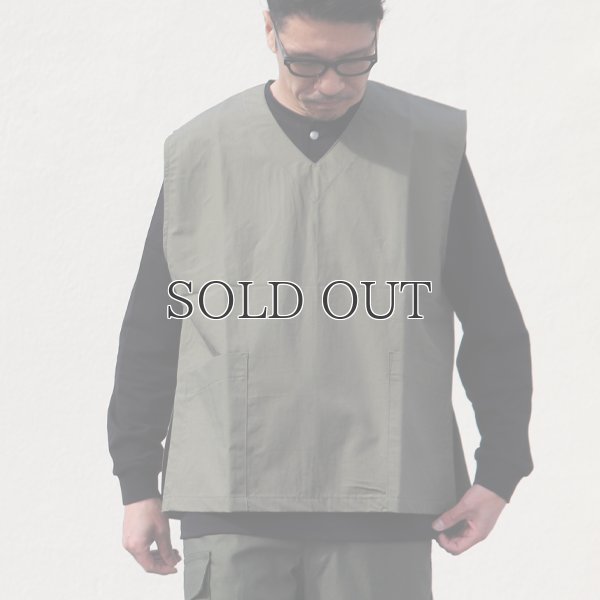 画像7: コットンリネンウェザー ラボベスト【MADE IN JAPAN】 『日本製』  / Upscape Audience