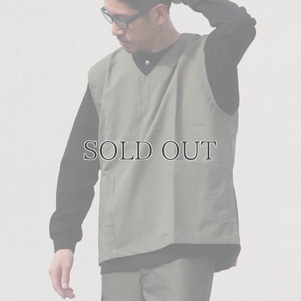 画像9: コットンリネンウェザー ラボベスト【MADE IN JAPAN】 『日本製』  / Upscape Audience