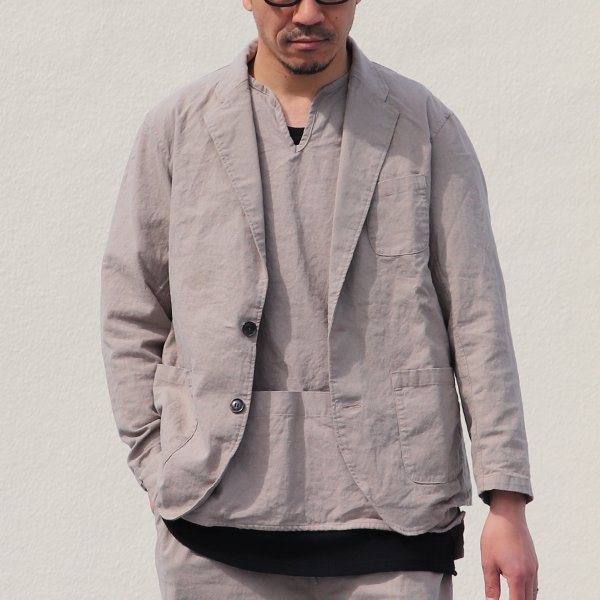 画像3: 綿麻ビンテージソフトキャンバス 2釦 サックジャケット【MADE IN JAPAN】『日本製』【送料無料】 / Upscape Audience