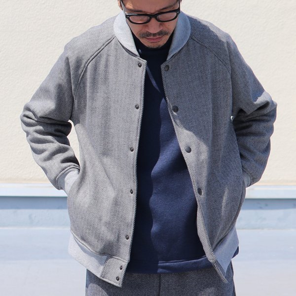 画像3: ボンバーヒート爆暖Tweed裏起毛 スタジャン【MADE IN JAPAN】『日本製』【送料無料】 / Upscape Audience