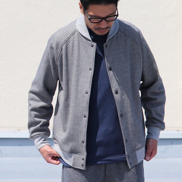 画像6: ボンバーヒート爆暖Tweed裏起毛 スタジャン【MADE IN JAPAN】『日本製』【送料無料】 / Upscape Audience