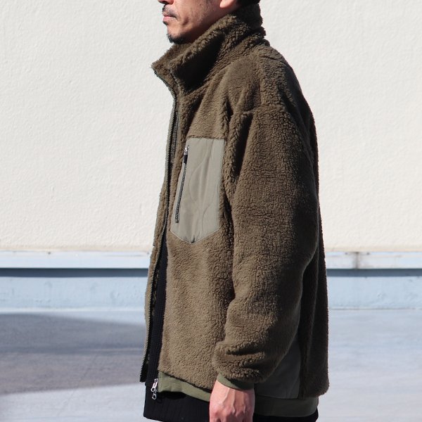 画像4: 【Lanificio Becagli（ベッカリー）】トスカーナボア スタンドブルゾン【MADE IN JAPAN】『日本製』【送料無料】/ Upscape Audience