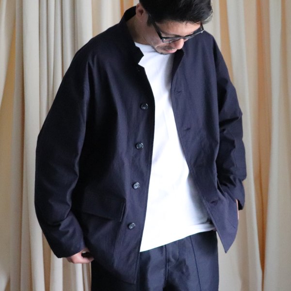 画像15: 馬布ヴィンテージフィニッシュ(ホースクロス)ホスピタルジャケット【MADE IN JAPAN】『日本製』/ Upscape Audience