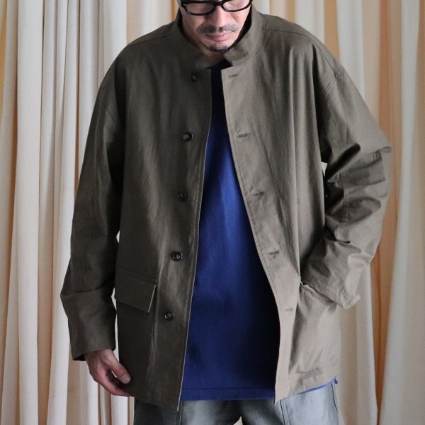 画像9: 馬布ヴィンテージフィニッシュ(ホースクロス)ホスピタルジャケット【MADE IN JAPAN】『日本製』/ Upscape Audience