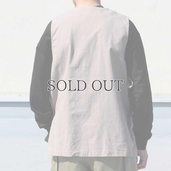 画像6: 綿麻ビンテージソフトキャンバス キーネック メディカルベスト『MADE IN JAPAN』『日本製』Upscape Audience