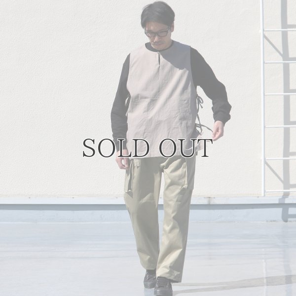 画像7: 綿麻ビンテージソフトキャンバス キーネック メディカルベスト『MADE IN JAPAN』『日本製』Upscape Audience