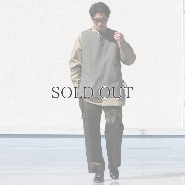 画像6: 綿麻ビンテージソフトキャンバス キーネック メディカルベスト『MADE IN JAPAN』『日本製』Upscape Audience