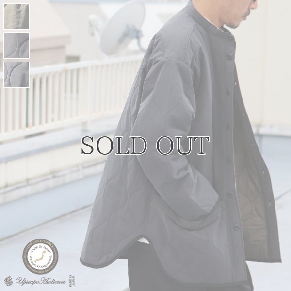 画像1: Teflon（テフロン）耐水撥水コットンタッチナイロン ウェーブキルト ガーデニングコート【MADE IN JAPAN】『日本製』【送料無料】/ Upscape Audience