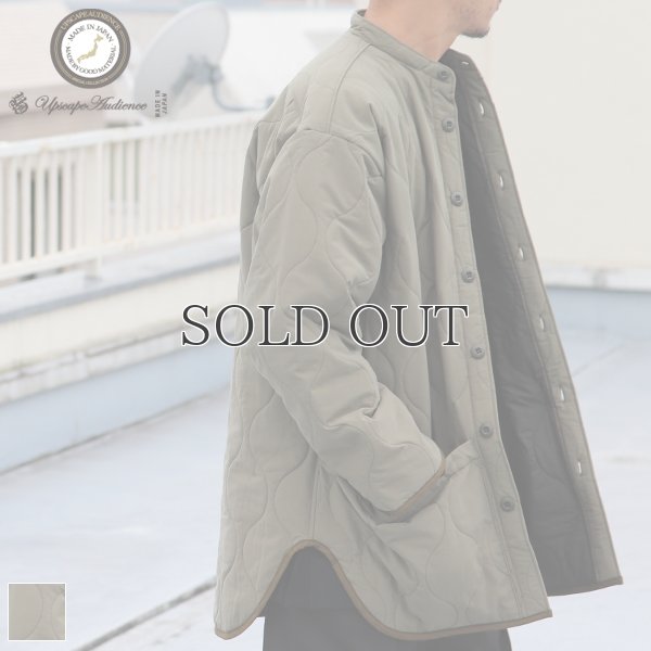 画像1: Teflon（テフロン）耐水撥水コットンタッチナイロン ウェーブキルト ガーデニングコート【MADE IN JAPAN】『日本製』【送料無料】/ Upscape Audience