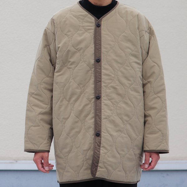 画像8: Teflon（テフロン）耐水撥水コットンタッチナイロン ウェーブキルト ライナーコート【MADE IN JAPAN】『日本製』【送料無料】/ Upscape Audience