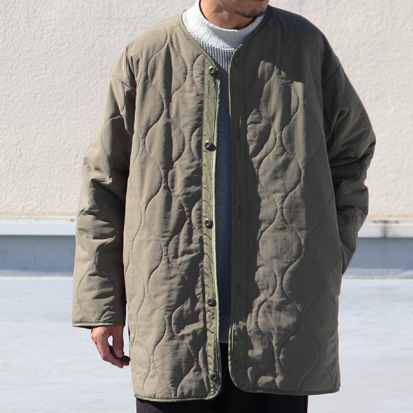 画像3: Teflon（テフロン）耐水撥水コットンタッチナイロン ウェーブキルト ライナーコート【MADE IN JAPAN】『日本製』【送料無料】/ Upscape Audience