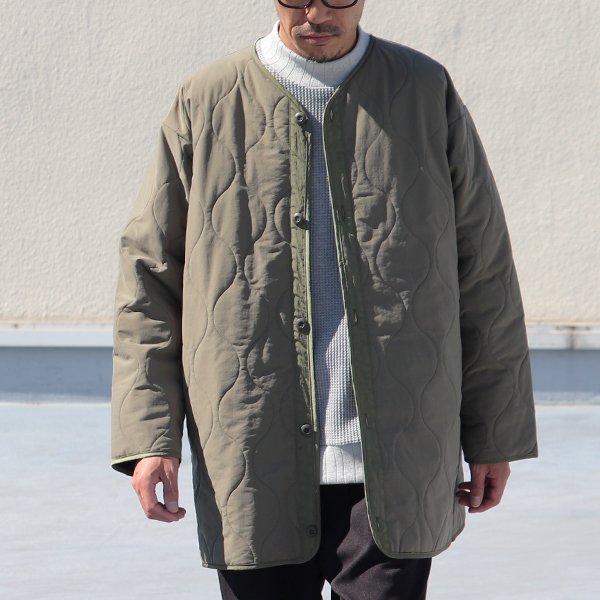 画像4: Teflon（テフロン）耐水撥水コットンタッチナイロン ウェーブキルト ライナーコート【MADE IN JAPAN】『日本製』【送料無料】/ Upscape Audience