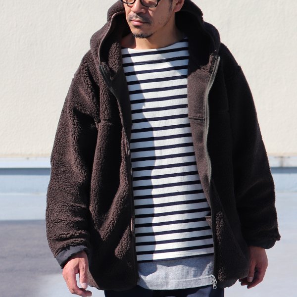 画像15: 【Lanificio Becagli（ベッカリー）】トスカーナボア フードブルゾン【MADE IN JAPAN】『日本製』【送料無料】/ Upscape Audience