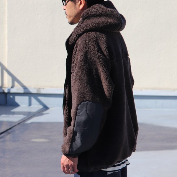 画像16: 【Lanificio Becagli（ベッカリー）】トスカーナボア フードブルゾン【MADE IN JAPAN】『日本製』【送料無料】/ Upscape Audience